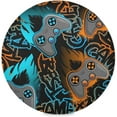 thumbnail image 1 of Coolnut Gamepad Round Placemats Waterproof Non-Slip Washable Place Mats Polyester Table Mats Set of 1 Heat Resistant for Home Kitchen Holiday Party Home Decor Gifts, 1 of 7
