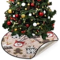 thumbnail image 1 of Coolnut Gingerbread Man Candy Christmas Tree Mats Waterproof Tree Skirt, Merry Christmas Xmas Tree Stand Tray Mat Floor Protector Pad for Holiday Party Decoration, 28.3", 1 of 6