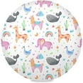 thumbnail image 1 of Coolnut Giraffe Round Placemats Waterproof Non-Slip Washable Place Mats Polyester Table Mats Set of 4 Heat Resistant for Home Kitchen Holiday Party Home Decor Gifts, 1 of 7