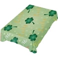 thumbnail image 1 of Coolnut Glittering Clover Rectangle TableclothSt. Patrick's Day Kitchen Decoration Dinner Rectangular Table Cover for Party Holiday Hotel BBQ-Machine Washable 60x60In, 1 of 7