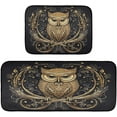 thumbnail image 1 of Coolnut Gold Owl Kitchen Mat - Cushioned Anti Fatigue Kitchen Rug Set of 2, Non Slip Waterproof Kitchen Mats for Kitchen, Laundry, Sink, Office 19.7"×27.6"+19.7"×47.2" Home Decorations, 1 of 7