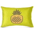 thumbnail image 1 of Coolnut Golden Pineapple Pillowcases, Soft and Cozy Decor Giftsative Pillow Cases with Hidden Zipper for Bedroom, Sofa, Couch, Queen Size 20x30 Inches（138）, 1 of 6