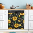 thumbnail image 1 of Coolnut Golden Sunflowers Dishwasher Magnet Cover for The Front Door,Reusable Refrigerator Door Decor Magnet Sticker for Kitchen Home Decor 23" x 26", 1 of 6