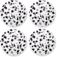 thumbnail image 1 of Coolnut Grayish White Spots Wooden Absorbent Coasters Set of 4 Insulated Coasters Drink Coasters 4 inch Home Decor, 1 of 7