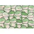 thumbnail image 1 of Coolnut Green Crocodiles Bathroom Rug Rectangular Bath Mat Non Slip Bath Rugs Absorbent Shaggy Bathmats for Sink Shower 16" x 24" Home Decor, 1 of 7