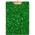 thumbnail image 1 of Coolnut Green Glitter Texture Clipboard, Acrylic Standard A4 Letter Size Clip Board with Low Profile Clip for Office, Classroom, Doctor, Nurse and Teacher, 12.5"x9", 1 of 7