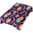thumbnail image 1 of Coolnut Halloween Colorful Pumpkins Rectangle Tablecloth 54x54In,Dinner Table Cover for Outdoor & Indoor Patio, Picnic, BBQ, Holiday Party Halloween Decoration, 1 of 7
