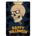 thumbnail image 1 of Coolnut Halloween Cute Skull 12.5"x9" Clipboard, Acrylic Fashion Letter A4 Size Clipboards with Metal Clip for Nurses, Students,Teacher,Women, Man-Silver12x9in, 1 of 7