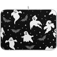 thumbnail image 1 of Coolnut Halloween Ghost Dish Drying Mat Absorbent Heat Resistant Reversible Dish Draining Mat for Kitchen Countertops Sinks,16"x18", 1 of 6