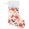 thumbnail image 1 of Coolnut Halloween Ghost Pumpkin Christmas Stocking 2PCS, Large Fireplace Xmas Hanging Stockings with Plush Cuff for Family Holiday Party Decorations, 17.71"x 12.20", 1 of 7