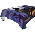 thumbnail image 1 of Coolnut Halloween Ghost Tablecloth, Waterproof Washable Polyester Square Table Cover, Durable Tablecloth for Kitchen Dining Table Party Decor, 54"x54", 1 of 7