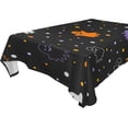 thumbnail image 1 of Coolnut Halloween Ghost Tablecloth, Waterproof Washable Polyester Square Table Cover, Durable Tablecloth for Kitchen Dining Table Party Decor, 60"X 60", 1 of 7
