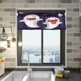 thumbnail image 1 of Coolnut Halloween Ghost Windows Valance Curtains, 54x18in Double Layer Short Blackout Window Topper Treatment for Bathroom,Kitchen,Living Room,Cafe Decor,1 Panel, 1 of 6