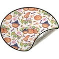 thumbnail image 1 of Coolnut Halloween Pumpkin Lollipop Christmas Tree Mat Round Christmas Tree Stand Mat Decoration for Holiday Party Home Christmas Day Ornaments Floor Door, 28.3", 1 of 6