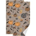 thumbnail image 1 of Coolnut Halloween Pumpkin Pattern Hand Towels 2 PCS, Ultra Soft and Highly Absorbent, Cute Spooky Season Decorative Fingertip Towel for Home, Bathroom, Kitchen, 28.3"x14.4", 1 of 4