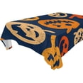 thumbnail image 1 of Coolnut Halloween Pumpkin Tablecloth, Waterproof Washable Polyester Square Table Cover, Durable Tablecloth for Kitchen Dining Table Party Decor, 60"X 120", 1 of 7