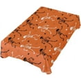 thumbnail image 1 of Coolnut Halloween Skeletons Rectangle Tablecloth 54x54In,Dinner Table Cover for Outdoor & Indoor Patio, Picnic, BBQ, Holiday Party Halloween Decoration, 1 of 7