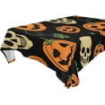 thumbnail image 1 of Coolnut Halloween Skull Tablecloth, Waterproof Washable Polyester Square Table Cover, Durable Tablecloth for Kitchen Dining Table Party Decor, 60"X 90", 1 of 7