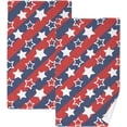 thumbnail image 1 of Coolnut Hand Towels Abstract Star Flag USA Patterned 2 PCS, Cotton Bath Towel for Drying Face Hands Body Decorative Water Absorbent Lightweight Towels for Bathroom Ktichen Travel Gym, 16"x28", 1 of 6