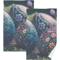 thumbnail image 1 of Coolnut Hand Towels Easter Eggs 2 PCS, Cotton Bath Towels Drying Face Hands Body Decorative Water Absorbent Lightweight Washcloth for Bathroom Ktichen Travel Gym, 16"×28", 1 of 6