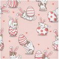 thumbnail image 1 of Coolnut Happy Easter Day Cloth Napkins Set of 4,Reusable Washable Polyester Dinner Table Napkins for Family,Kitchen,Dining,Party Decor, 1 of 7