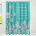 thumbnail image 1 of Coolnut Happy Mothers Day Thermal Insulated Blackout Grommet Printed Window Curtain - 84x55 in - 100% Polyester 2 Panels, Stitchingstyles, 1 of 6