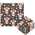 thumbnail image 1 of Coolnut Happy New Year Mouse Baby Muslin Washcloths Face Towel, 3 PCS Burp Cloths Cotton Wipes Infant Wash Cloth for Newborn Boys Girls 12x12 inches, 1 of 6