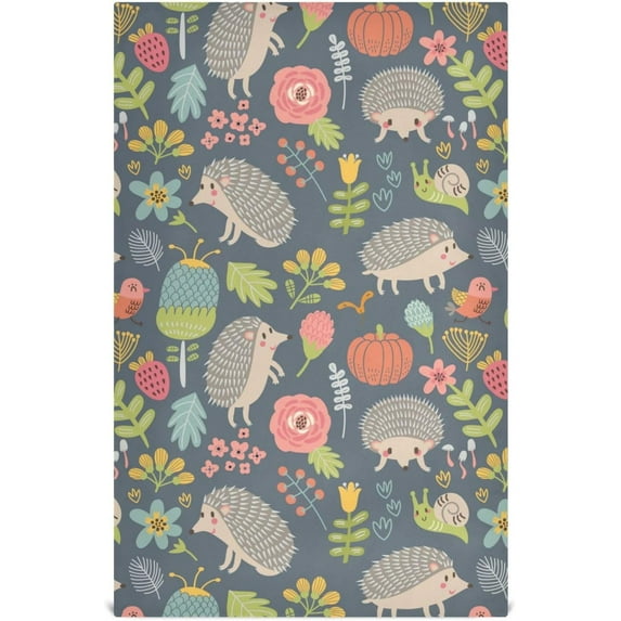 Coolnut Hedgehog Kitchen Dish Towel Set of 1, Soft Absorbent Drying Dishcloths Dish Towels with Hanging Loop for Kitchen Bathroom Bar Home Decor, 28 x 18 Inch Washcloth Gift
