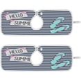 thumbnail image 1 of Coolnut Hello Summer Strip Sink Splash Guard for Faucet 2 Packs Faucet Absorbent Mats, Beach Slipper Faucet Handle Drip Catcher Quickly Drying Mat for Kitchen Counter Bathroom RV, 14.9"x5.5", 1 of 7