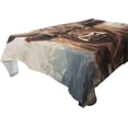 thumbnail image 1 of Coolnut Highland Cows Rectangle Tablecloth Waterproof Polyester Table Clothative Stain Resistant & Wrinkle Resistant Washable Table Cover for Dining Table/Party/Camping 60x90 Inch Decor Gift, 1 of 7