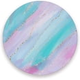 thumbnail image 1 of Coolnut Holographic Marble Textures Coasters for Drinks Set of 4, Absorbent Ceramic Drink Coaster with Cork Base for Wooden Coffee Table, Cool Housewarming Gift for Home Decor Gifts, 1 of 6