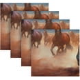 thumbnail image 1 of Coolnut Horse Cloth Napkins Set of 1, Reusable Washable Polyester Dinner Table Napkins for Family, Weddings, Parties, Home Decor, 20 x 20 Inch Washcloth Gift, 1 of 7