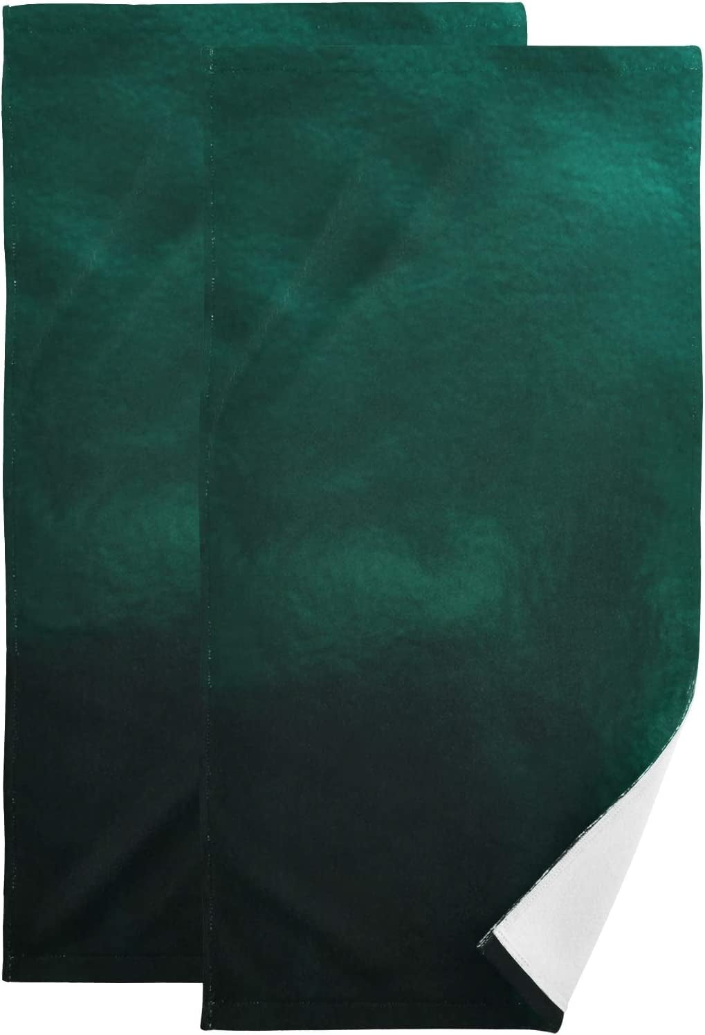 Coolnut Hunter Green Hand Towels, Ultra Soft Absorbent Fingertip Bath Towels Breathable