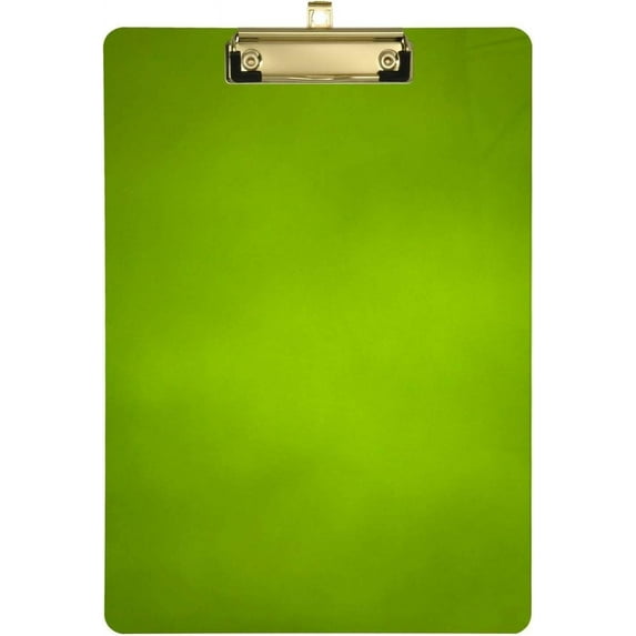 Coolnut Hunter Green Solid Color Clipboard, Acrylic Standard A4 Letter Size Clip Board with Low Profile Clip for Office, Classroom, Doctor, Nurse and Teacher, 12.5"x9"