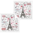 thumbnail image 1 of Coolnut I Love You Paris Tower Wash Cloths 4 Pack - 12 x 12 Inch Super Soft Washcloths for Your Face and Body - 100% Cotton Highly Absorbent Baby Face Towel Washcloth Gift, 1 of 7