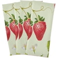 thumbnail image 1 of Coolnut Kitchen Dish Towels, Strawberry Kitchen Towels Set of 4 Super Soft Absorbent Dish Towels Set Microfiber Polyester Kitchen Dish Cloths Decorative Tea Towels, 28x18 Inch, 1 of 7