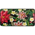 thumbnail image 1 of Coolnut Kitchen Mat, Christmas Flowers Kitchen Rug Mat Anti-Fatigue Comfort Floor Mat Non Slip Oil Stain Resistant Easy to Clean Kitchen Rug Bath Rug Carpet for Doormat Home Decor Gifts, 1 of 7
