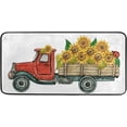 thumbnail image 1 of Coolnut Kitchen Mat Sunflower Vintage Red Truck Kitchen Rug Mat Anti-Fatigue Comfort Floor Mat Non Slip Oil Stain Resistant Easy to Clean Kitchen Rug Bath Rug Carpet for Doormat Home Decor Gifts, 1 of 7