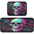 thumbnail image 1 of Coolnut Kitchen Rug Set of 2, Cartoon Skull Cushioned Anti-Fatigue Kitchen Mat Non Slip Washable Floor Mat Comfort Standing Mats for Office, Home, Laundry Room, 1 of 7