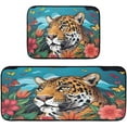 thumbnail image 1 of Coolnut Kitchen Rug Set of 2, Tigers Flowers Cushioned Anti-Fatigue Kitchen Mat Non Slip Washable Floor Mat Comfort Standing Mats for Office, Home, Laundry Room Home Decor Gifts, 1 of 7