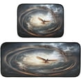 thumbnail image 1 of Coolnut Kitchen Rugs 2 Piece Waterproof Non Slip Kitchen Mat Heaven Cloud Bird Kitchen Rug Set for Sink Office Kitchen Cafe, 19.7"x47.2"+19.7"x27.6" Home Decor Gifts, 1 of 7