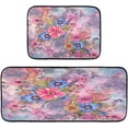 thumbnail image 1 of Coolnut Kitchen Rugs 2 Piece Waterproof Non Slip Kitchen Mat Modern Flower Kitchen Rug Set for Sink Office Kitchen Cafe, 19.7"x47.2"+19.7"x27.6" Home Decor Gifts, 1 of 7