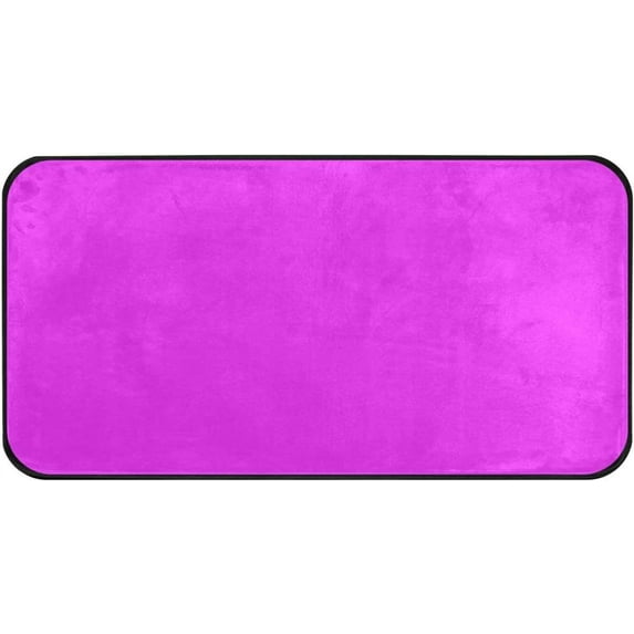 Coolnut Kitchen Rugs,Bright Purple Non Slip Washable Cushioned Carpets Polyester AntiFatigue Comfort Porch Floor Mat Christmas Decoration 39×20 in