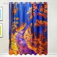 thumbnail image 1 of Coolnut Lavender Field Tree Thermal Insulated Blackout Grommet Printed Window Curtain - 84x55 in - 100% Polyester 2 Panels, Stitchingstyles, 1 of 6