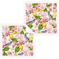 thumbnail image 1 of Coolnut Lemon Blossom Wash Cloths 2 Pack - 12 x 12 Inch Super Soft Washcloths for Your Face and Body - 100% Cotton Highly Absorbent Baby Face Towel, 1 of 7