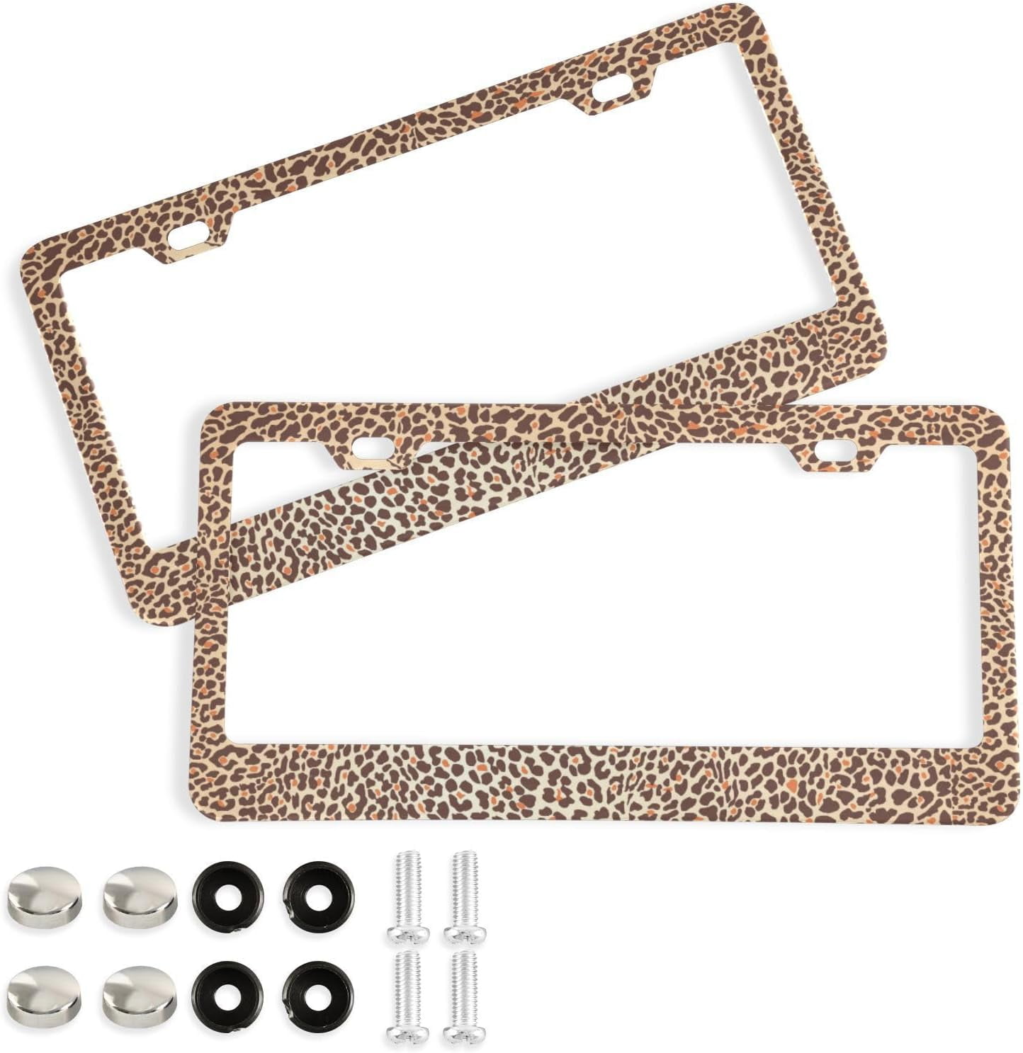 Leopard license plate frame discount