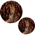 thumbnail image 1 of Coolnut Leopard Print Round Woven Potholders Set Trivets for Hot Dishe Heat Resistant Non-Slip Trivets for Cooking and Baking Kitchen Home Decor, 1 of 7