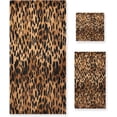 thumbnail image 1 of Coolnut Leopard Print Towels 3 Pack Bath Towels for Bathroom Set Soft Cotton Highly Absorbent Lightweight & Quickdry Towel Set 1 Bath Towel,1 Hand Towel,1 Washclothe Wash cloth, 1 of 6