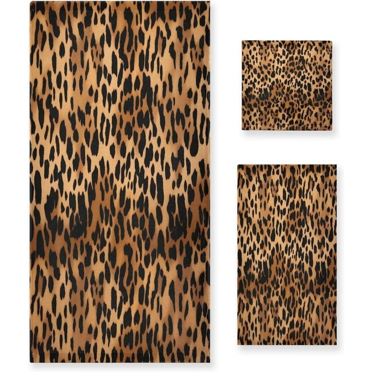 Cheetah print hand towels hotsell