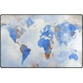 thumbnail image 1 of Coolnut Lightweight Carpet Mats, 31 x 20 inches Area Soft Rugs Floor Mat Doormat Decoration for Rooms Entrance Watercolor World Map, 1 of 6